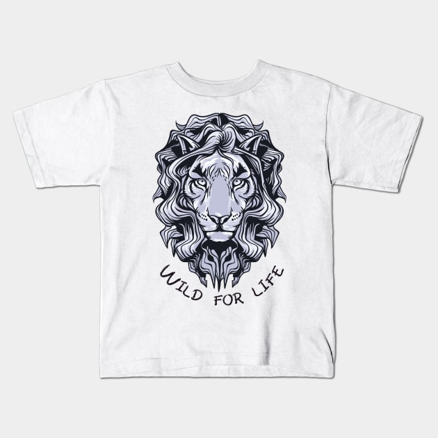 'Wild For Life' Environment Awareness Shirt Kids T-Shirt by ourwackyhome